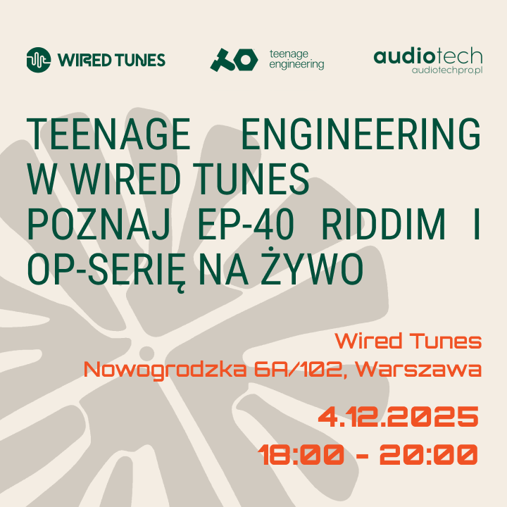 Teenage Engineering w Wired Tunes – premiera EP‑40 riddim i seria OP na żywo