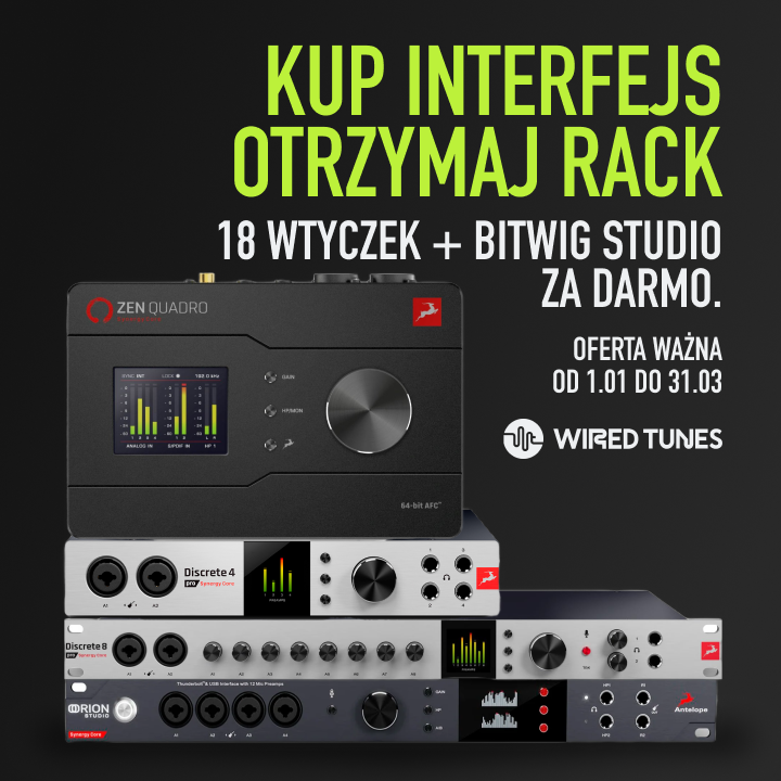 Odbierz darmowe wtyczki i Bitwig Studio przy zakupie interfejsu Antelope Audio!