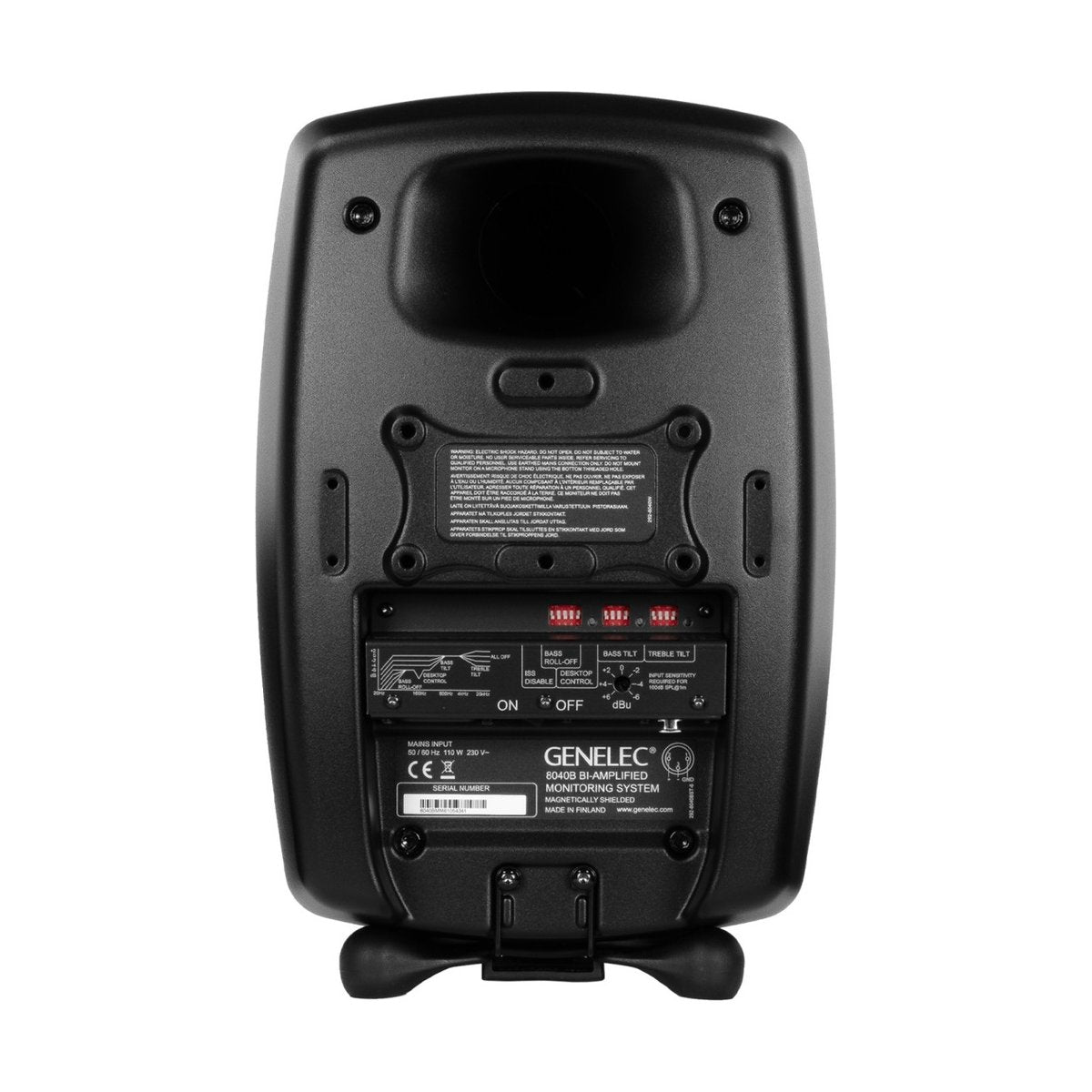 Aktywny monitor studyjny Genelec 8040B Black (Czarny) - widok z tyłu