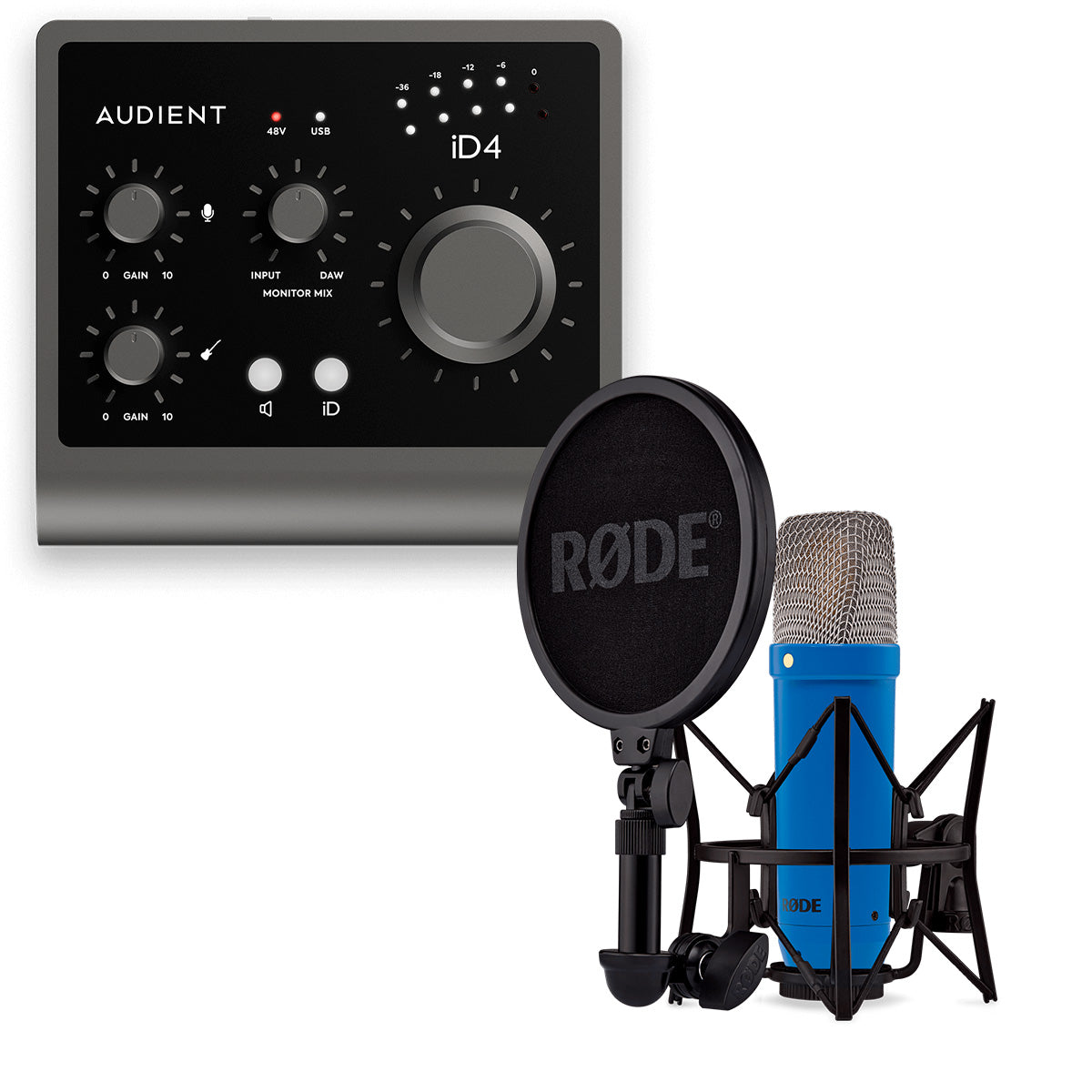 Audient iD4 MKII + RODE NT1 Signature Cobalt