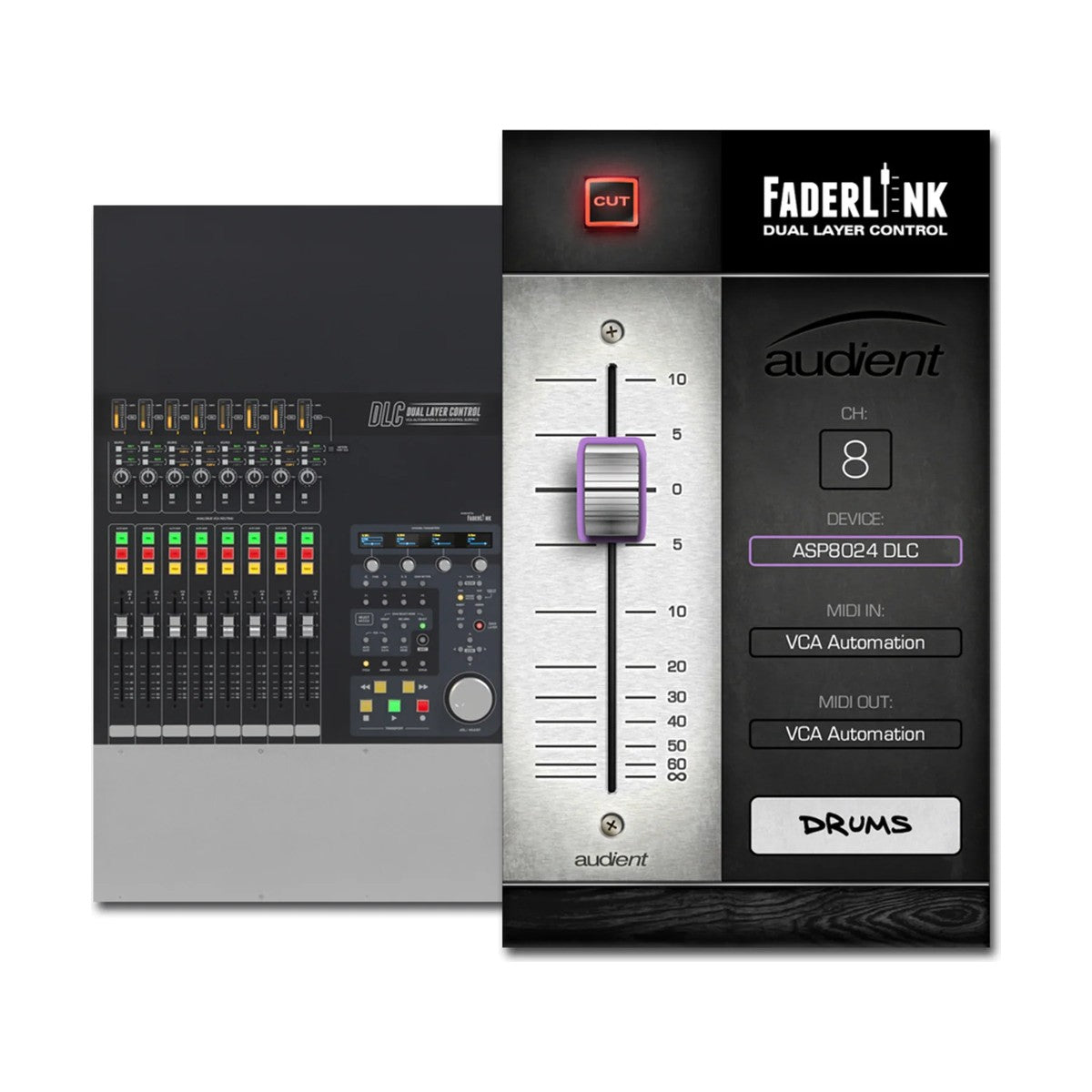 Audient ASP8024 Heritage Edition 36 Ch Console w/ PD-VESA, ASP-EXTTOP, ASP-EXTARM
