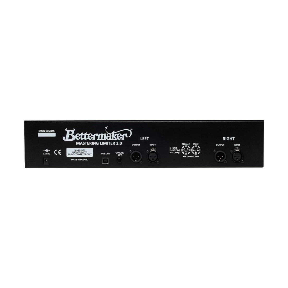 Bettermaker Mastering Limiter 2.0 - Hybrydowy Stereofoniczny Limiter