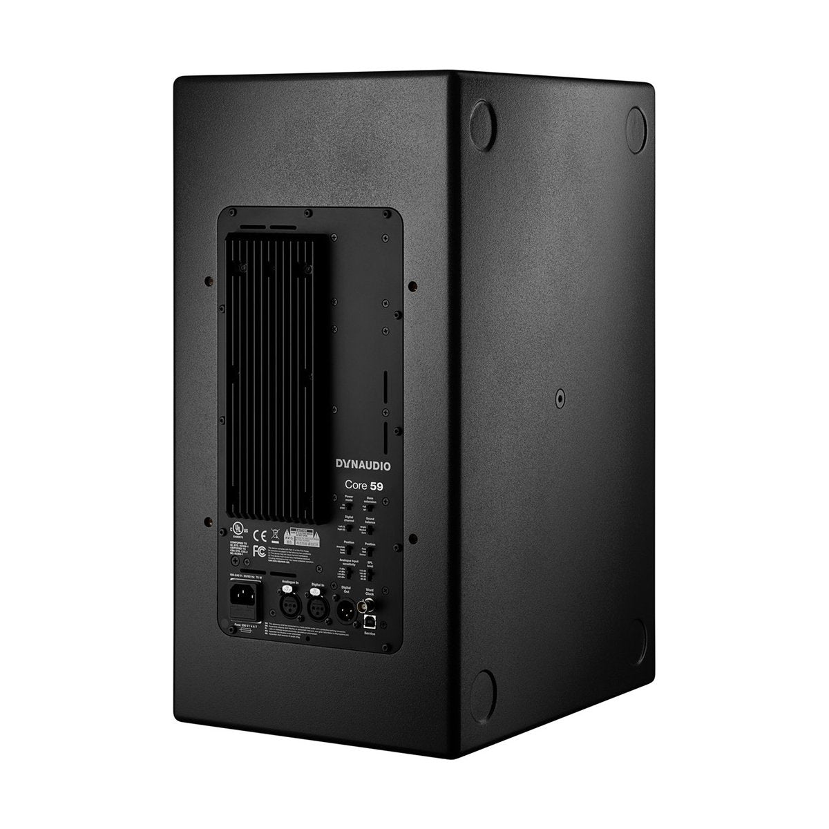 Aktywny monitor studyjny Dynaudio Core 59 - widok z tyłu