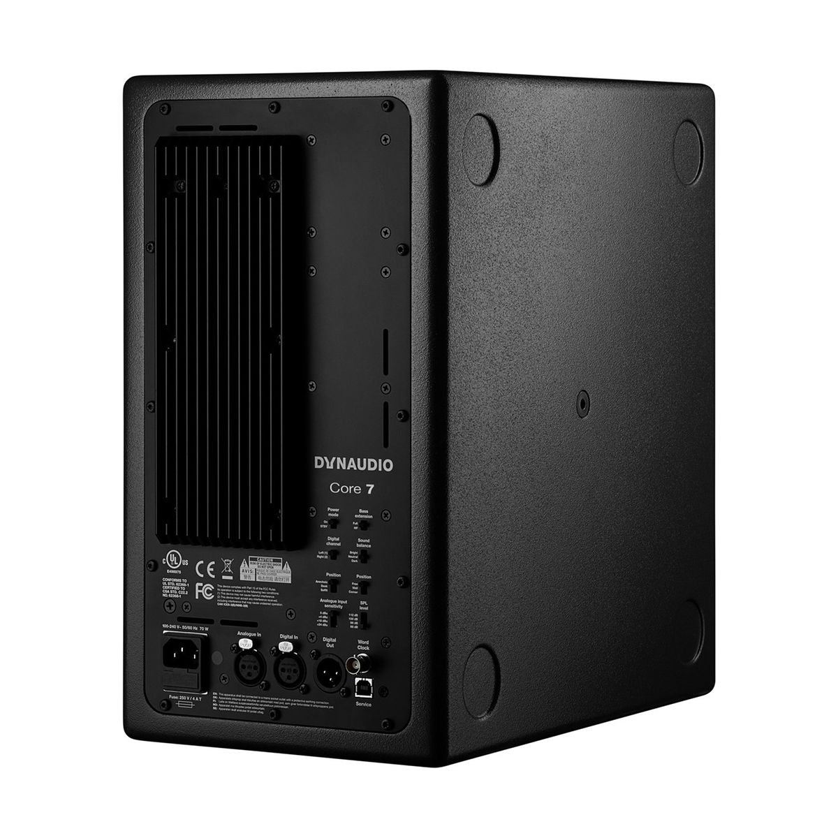 Aktywny monitor studyjny Dynaudio Core 7 - widok z tyłu