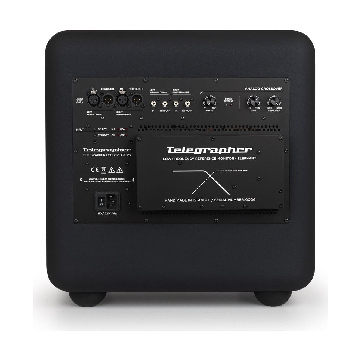 Telegrapher Elephant Crow Black Aktywny subwoofer studyjny