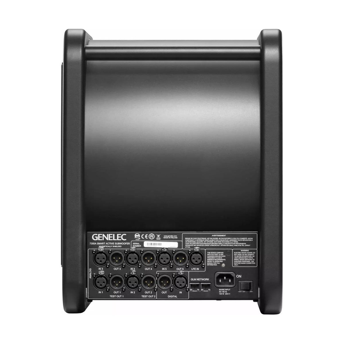 Aktywny subwoofer studyjny Genelec 7350A SAM Black 8 cali - widok z boku