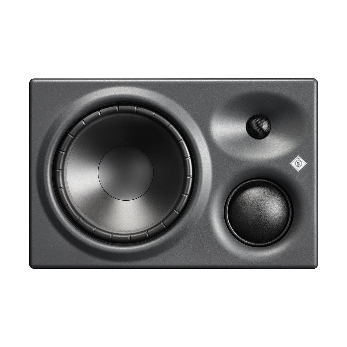 Aktywny 3-drożny monitor studyjny Neumann KH 310 A R G wersja prawa szara - widok z przodu