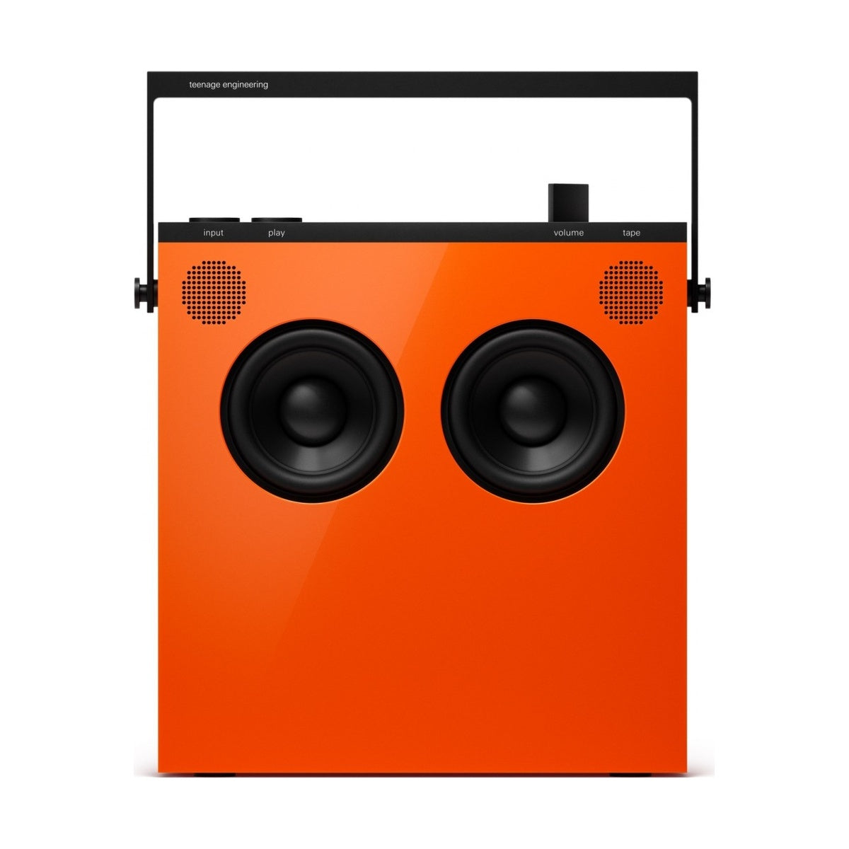 Przenośne radio i głośnik Bluetooth Teenage Engineering OB-4 Orange - widok z przodu