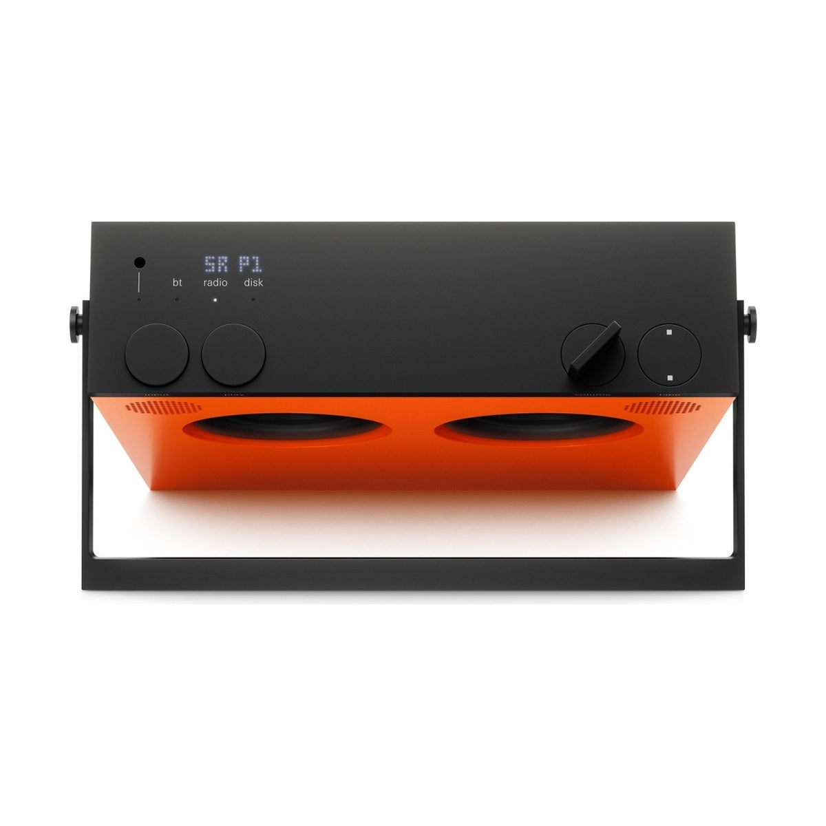 Przenośne radio i głośnik Bluetooth Teenage Engineering OB-4 Orange - widok z góry