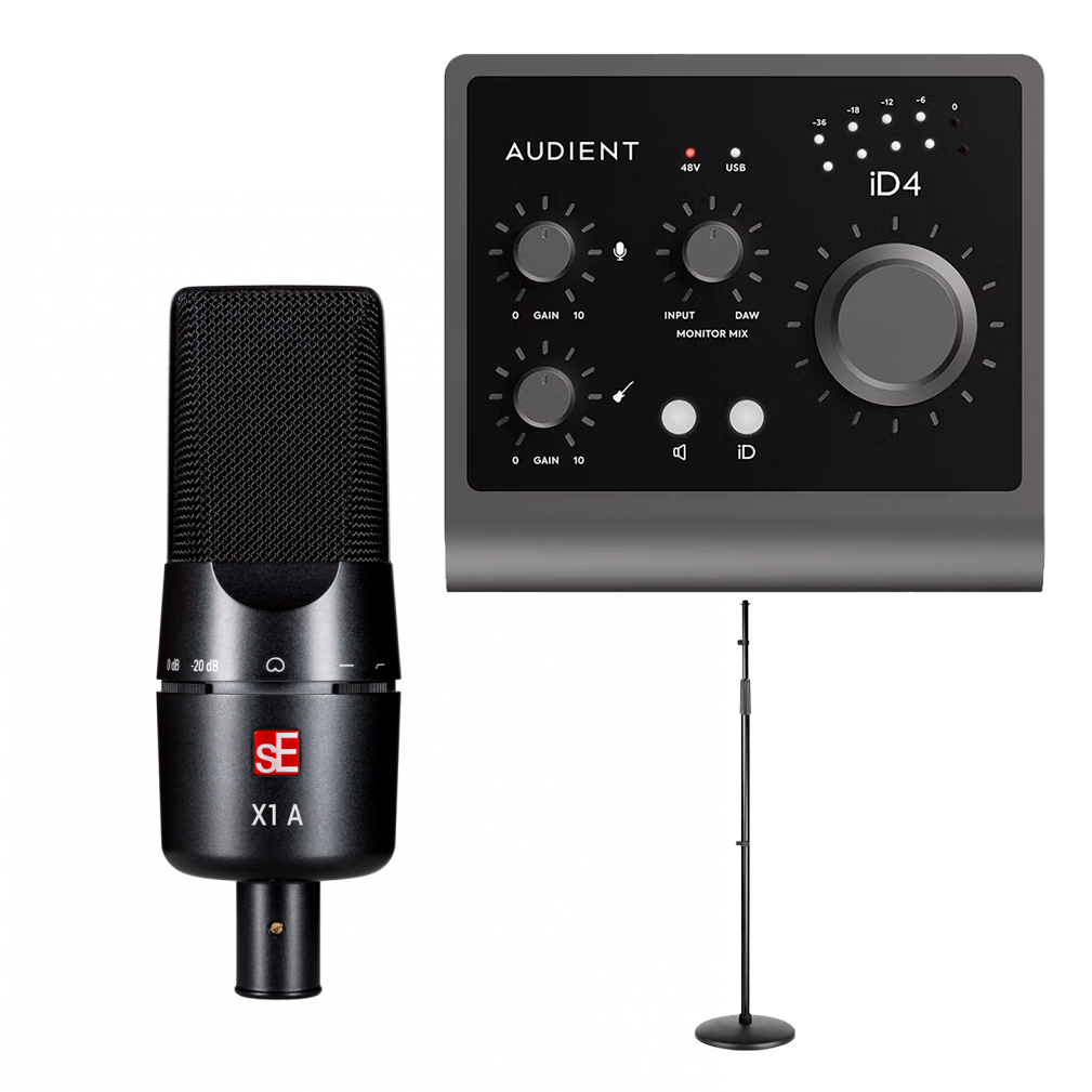 Audient iD4 MKII + SE ELECTRONICS X1 A + SSQ MS2