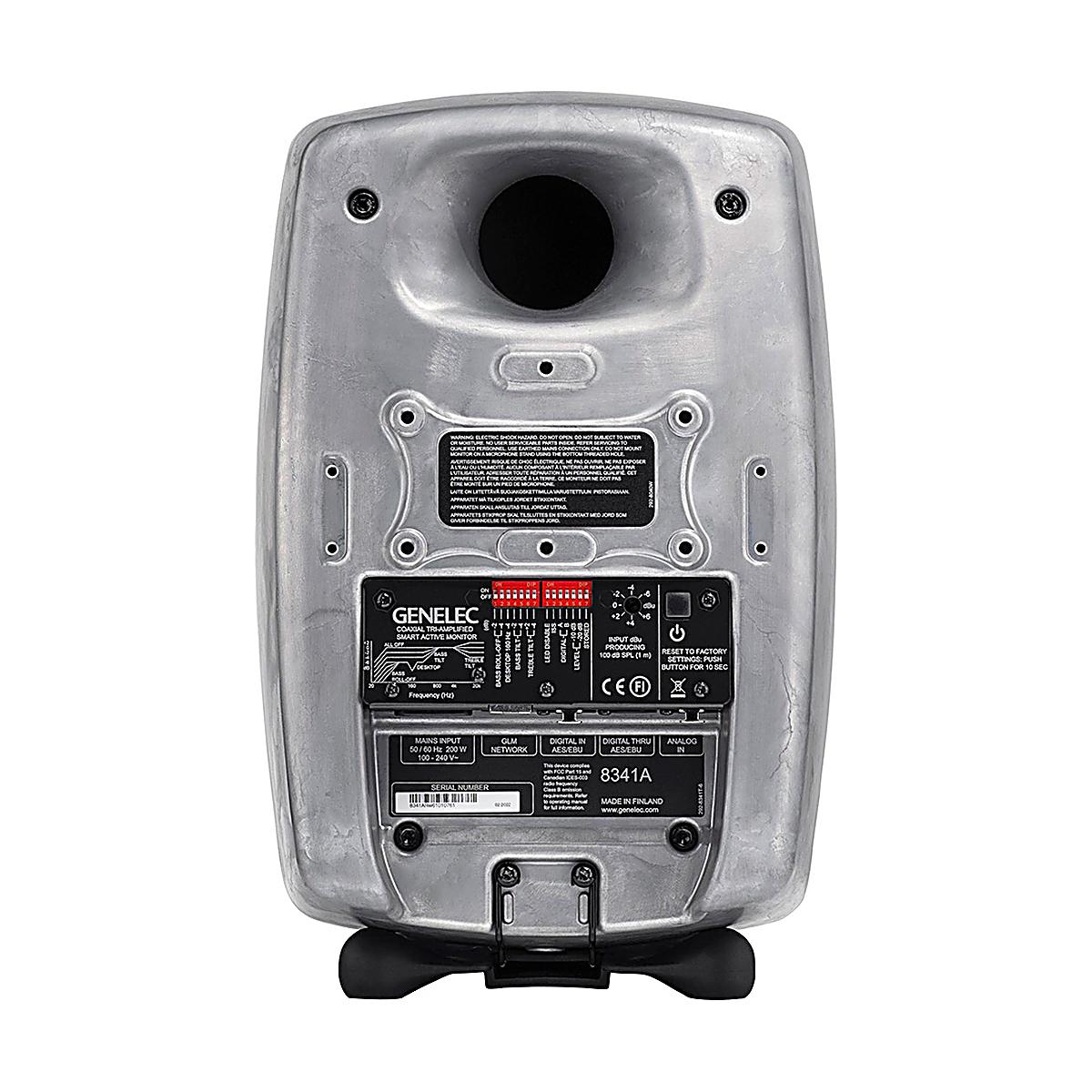 Aktywny monitor współosiowy 3-drożny Genelec 8341A RAW (Aluminium) - widok z tyłu