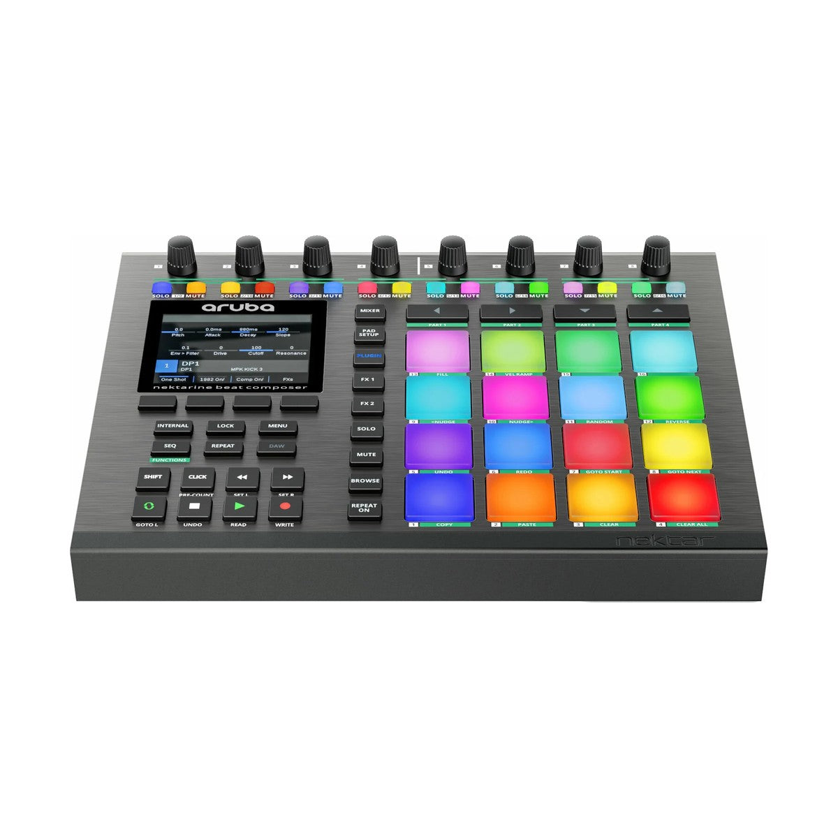 Nektar Aruba – kontroler padowy z 16 padami RGB, widok 2