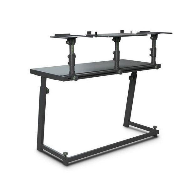 Gravity FDJT 01 - DJ Desk with Adjustable Loudspeaker and Laptop Trays