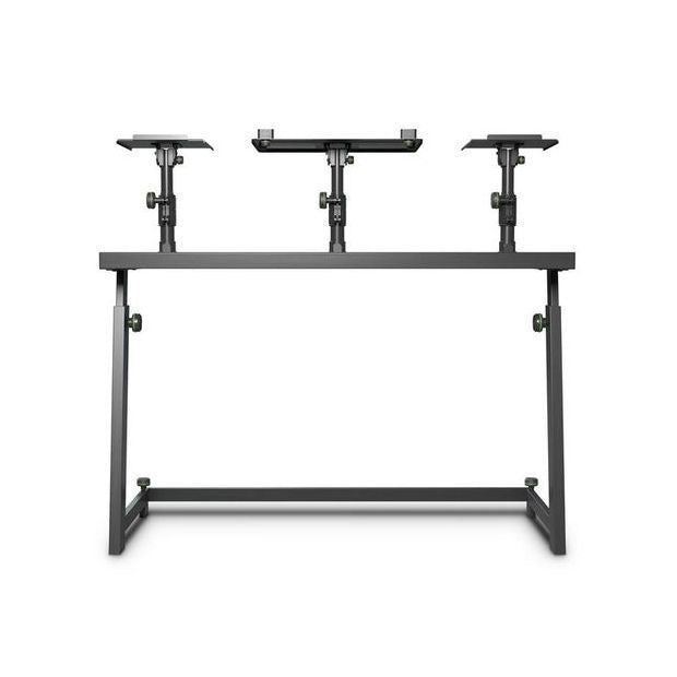 Gravity FDJT 01 - DJ Desk with Adjustable Loudspeaker and Laptop Trays
