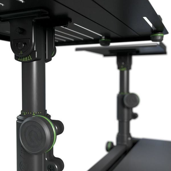 Gravity FDJT 01 - DJ Desk with Adjustable Loudspeaker and Laptop Trays