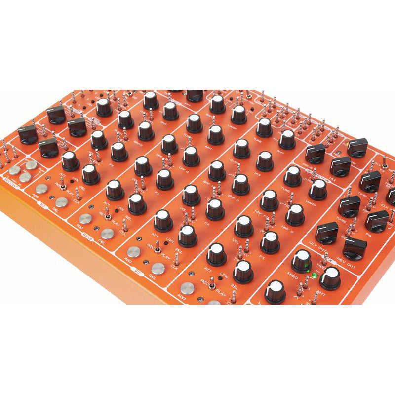 Soma Pulsar 23 orange drum machine
