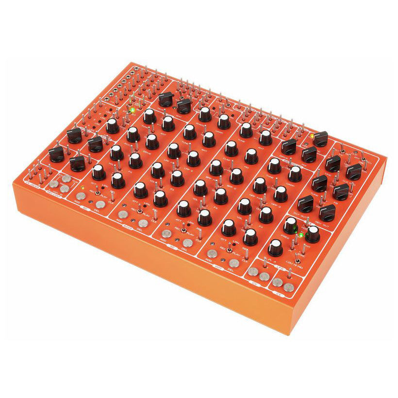 Soma Pulsar 23 orange drum machine