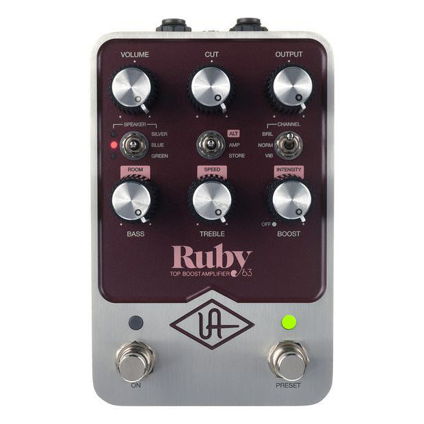 UNIVERSAL AUDIO UAFX Ruby '63 Top Boost Amplifier