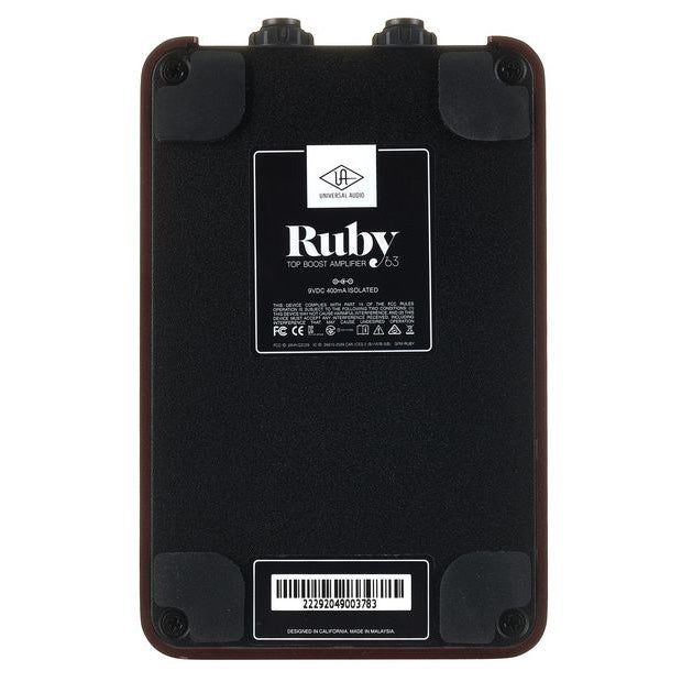 UNIVERSAL AUDIO UAFX Ruby '63 Top Boost Amplifier