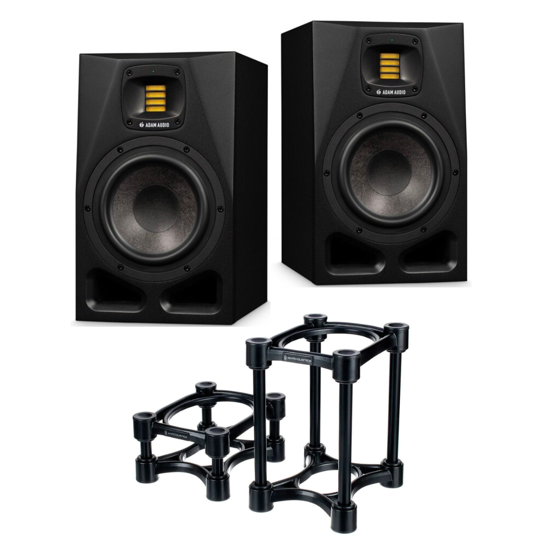 ADAM A7V 2 pcs with IsoAcoustics ISO-155