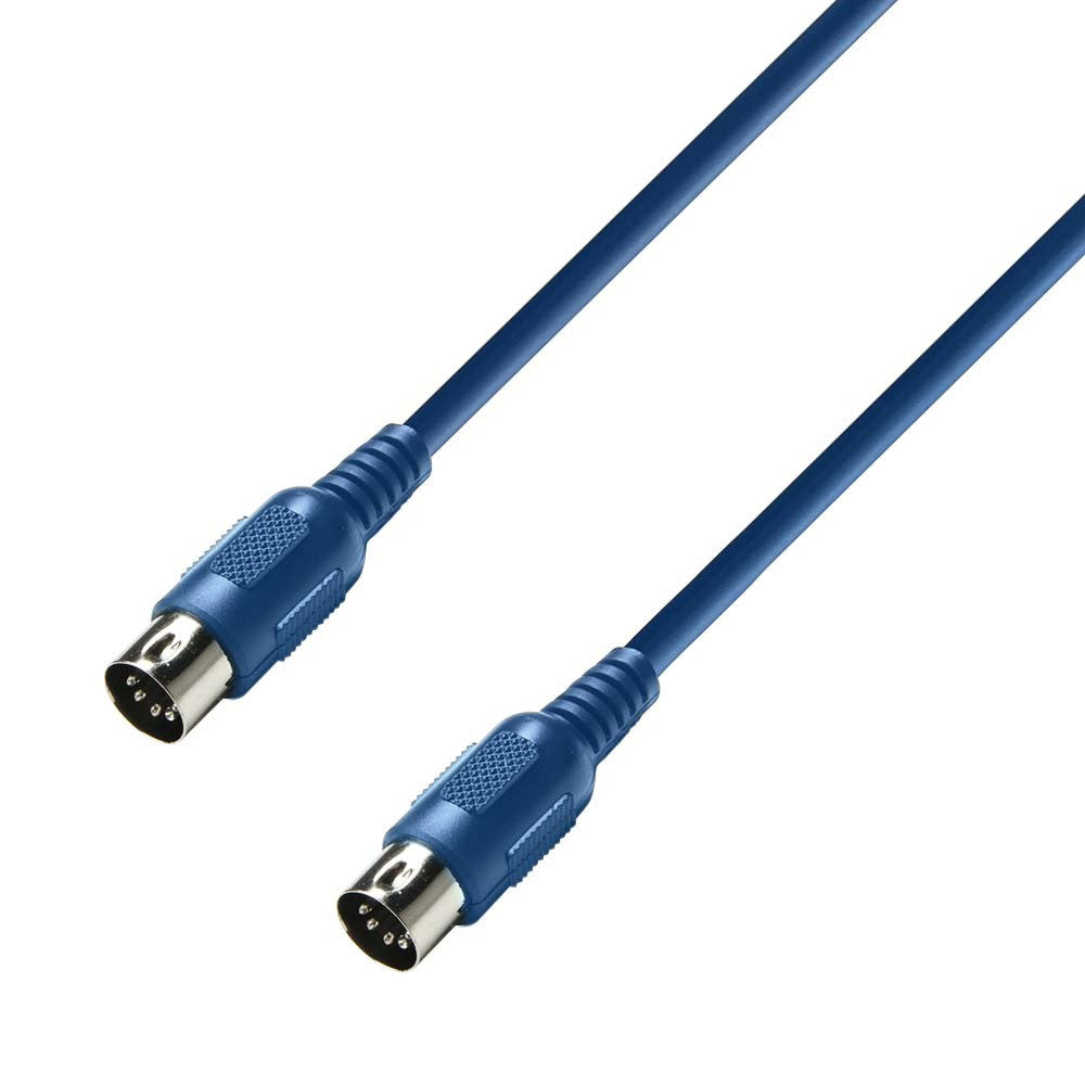 Adam Hall Cables K3 MIDI 0075 BLU - MIDI Cable 0.75 m blue