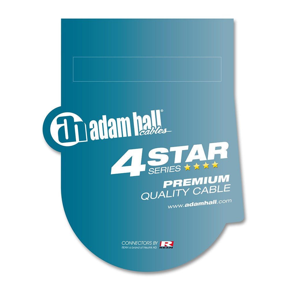 Adam Hall Cables K4 YWPP 0300 - Audio Cable REAN 3.5 mm Jack stereo to 2 x 6.3 mm Jack mono 3 m