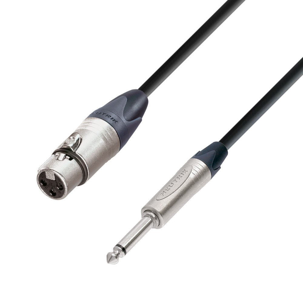 Adam Hall Cables K5 MFP 0500 - Microphone Cable Neutrik XLR female to 6.3 mm Jack mono 5 m
