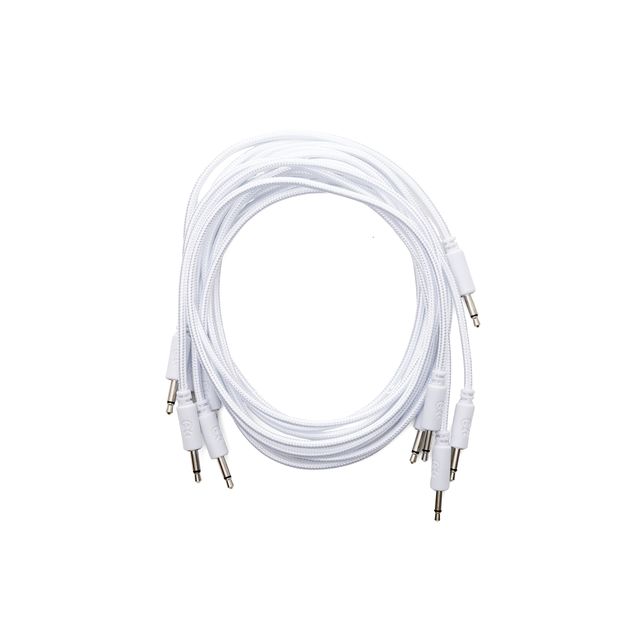 Erica Synths 5 pcs 90 cm braided cables, white