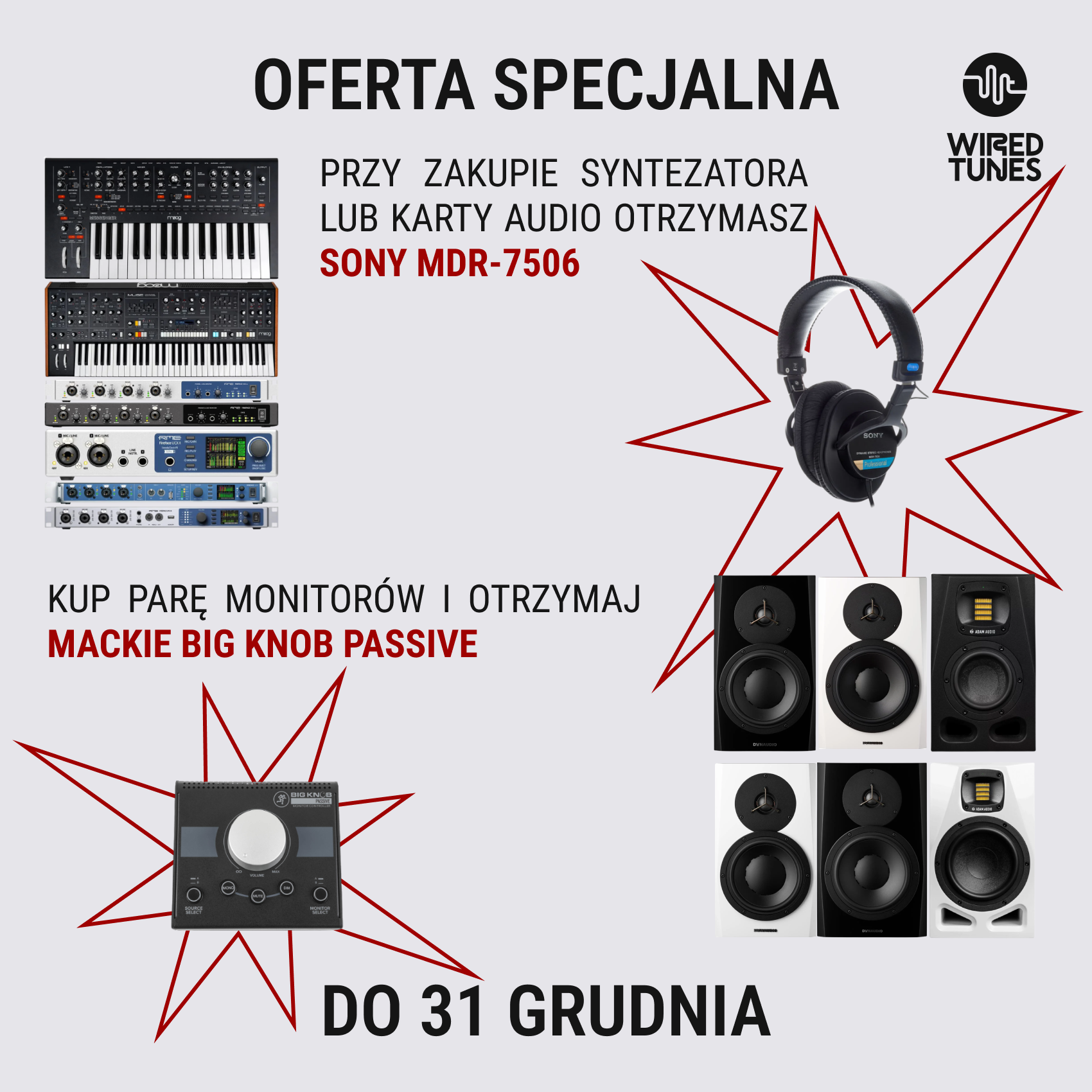 Promocja Adam Audio, Moog i RME. Zobacz, co dostaniesz w prezencie
