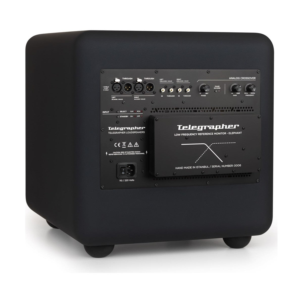 Telegrapher Elephant Crow Black Aktywny subwoofer studyjny