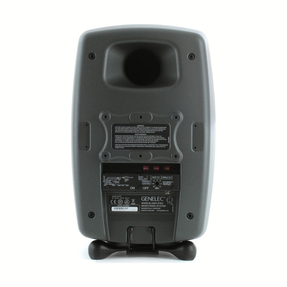 Aktywny monitor studyjny Genelec 8050B Dark Grey - widok z tyłu