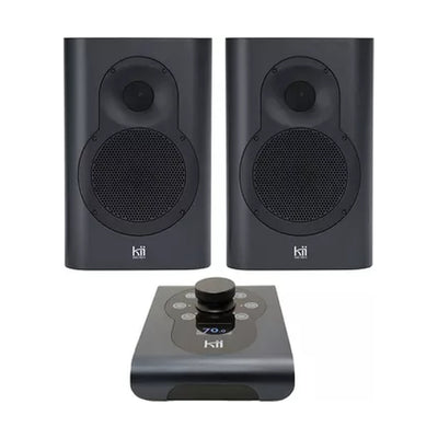 Aktywny system monitorów studyjnych Kii SEVEN FineTouch Dark Grey - widok z przodu