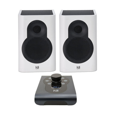 Aktywny system monitorów studyjnych Kii SEVEN FineTouch White - widok z przodu
