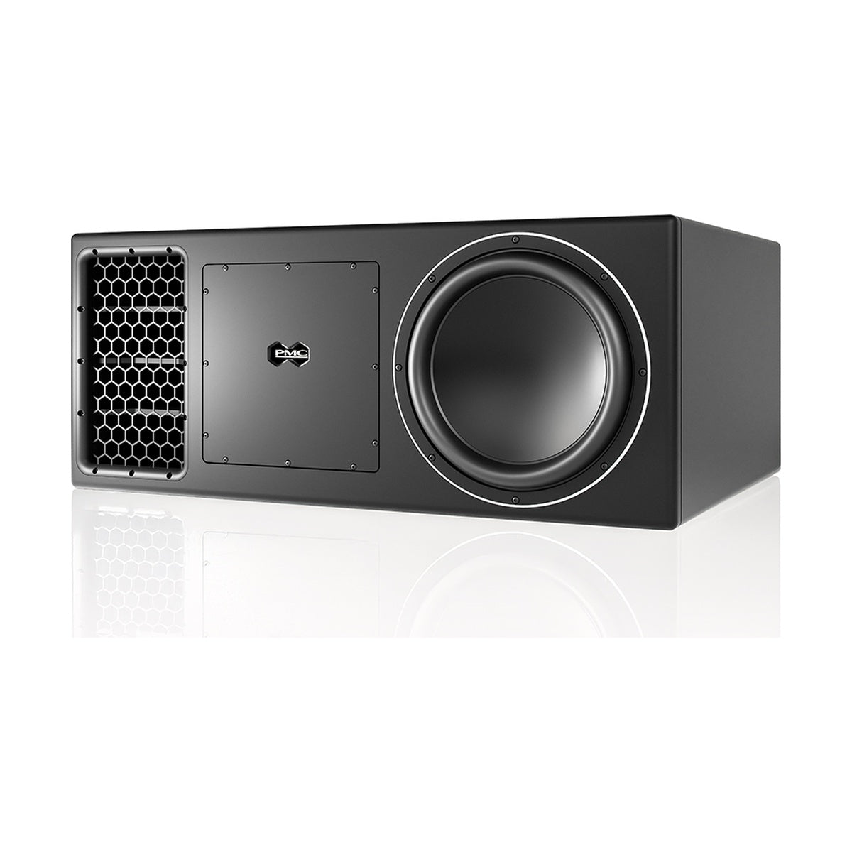 Aktywny subwoofer studyjny PMC 15 SUB widok z boku