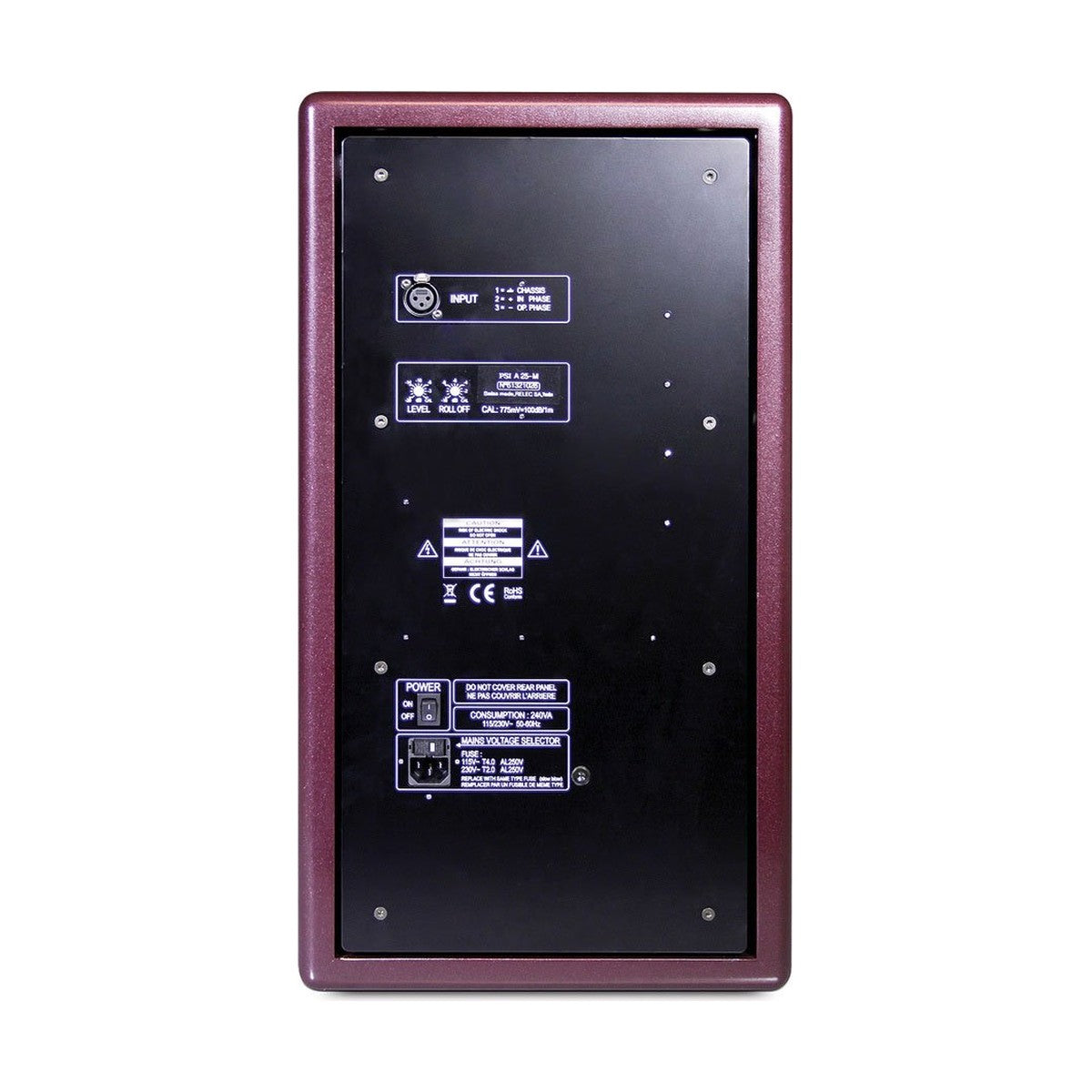 PSI AUDIO A25-M Studio Red