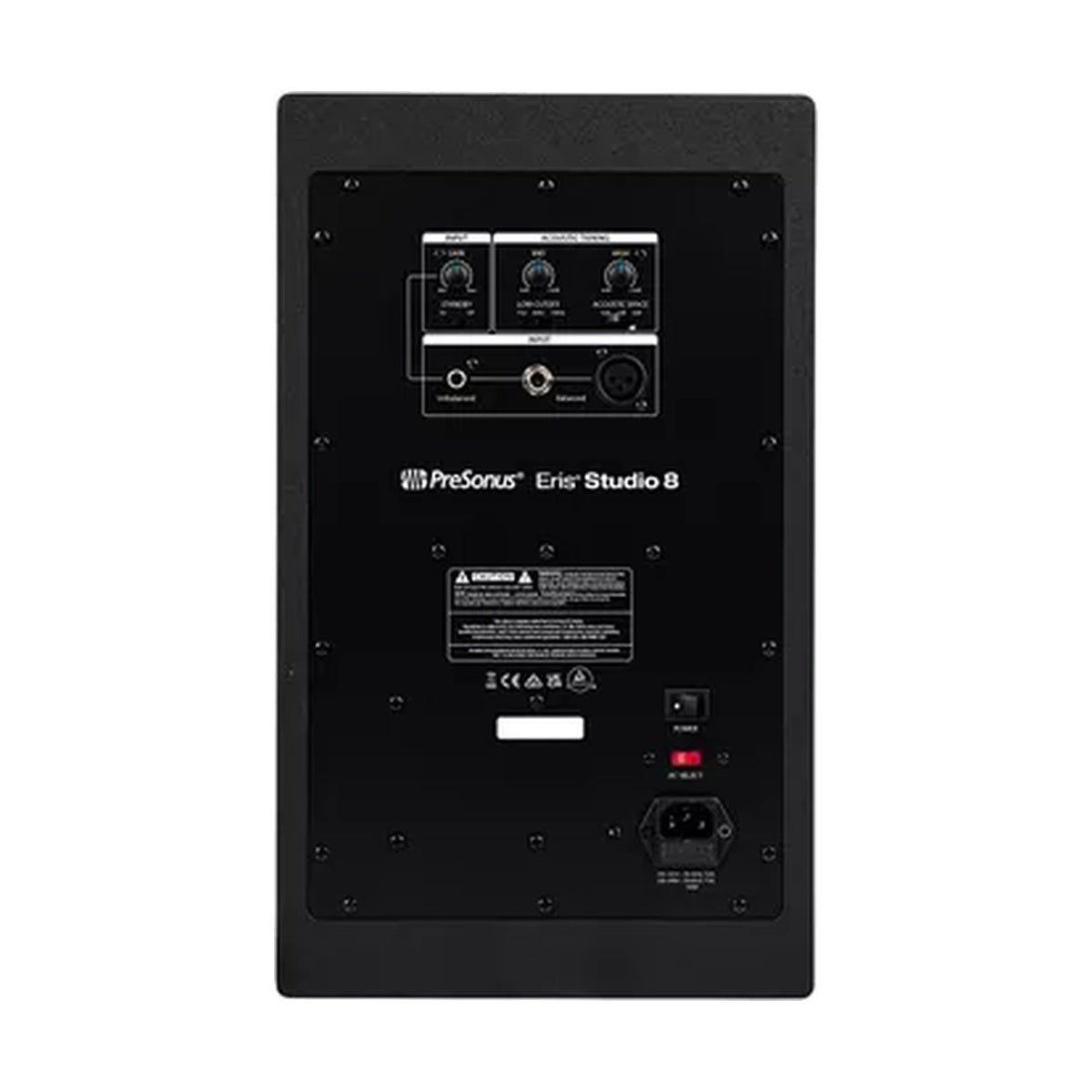 Aktywny monitor studyjny PreSonus Eris Studio 8 - widok z tyłu