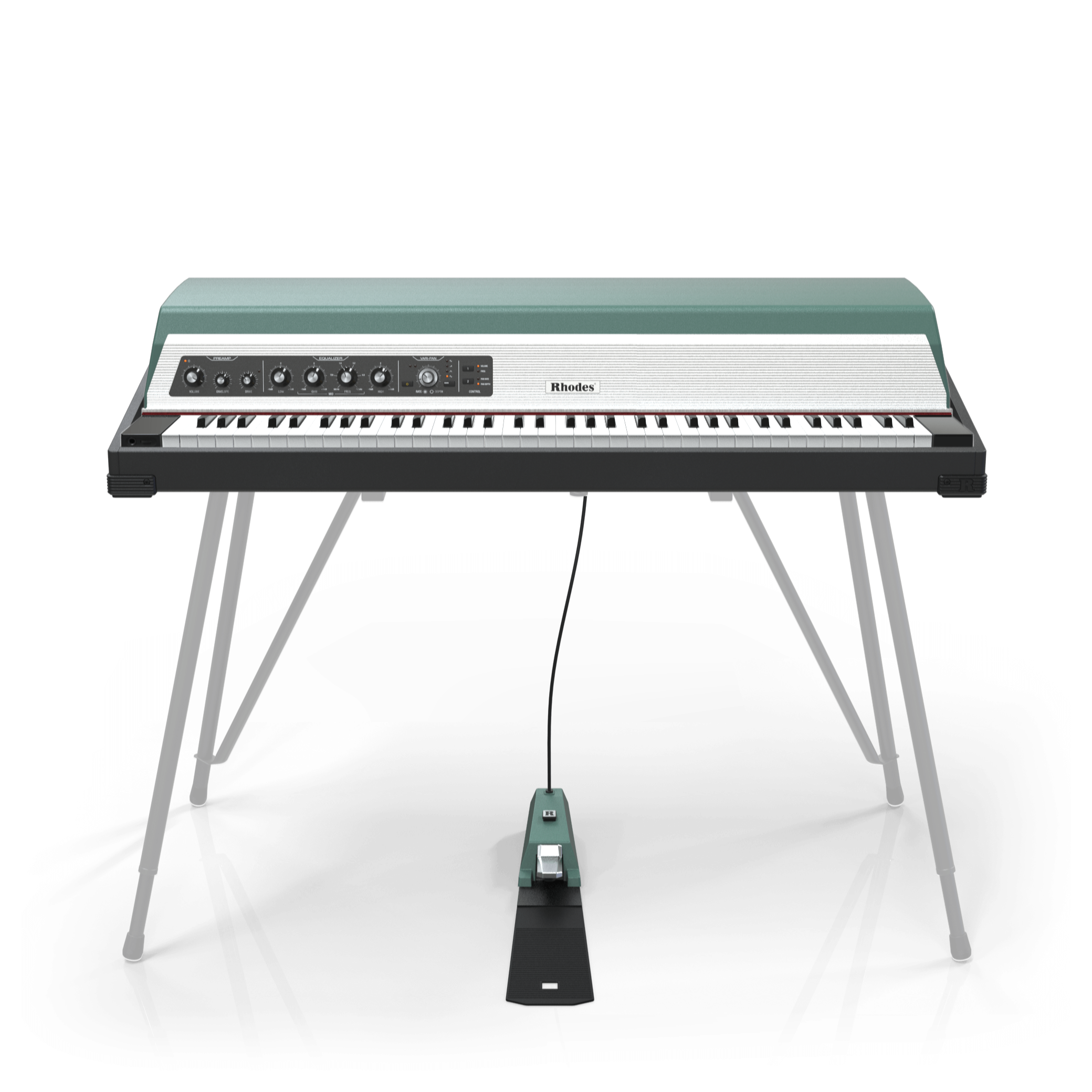 Rhodes MK8 Piano BLACK base w/o stand (Mint Turquoise)