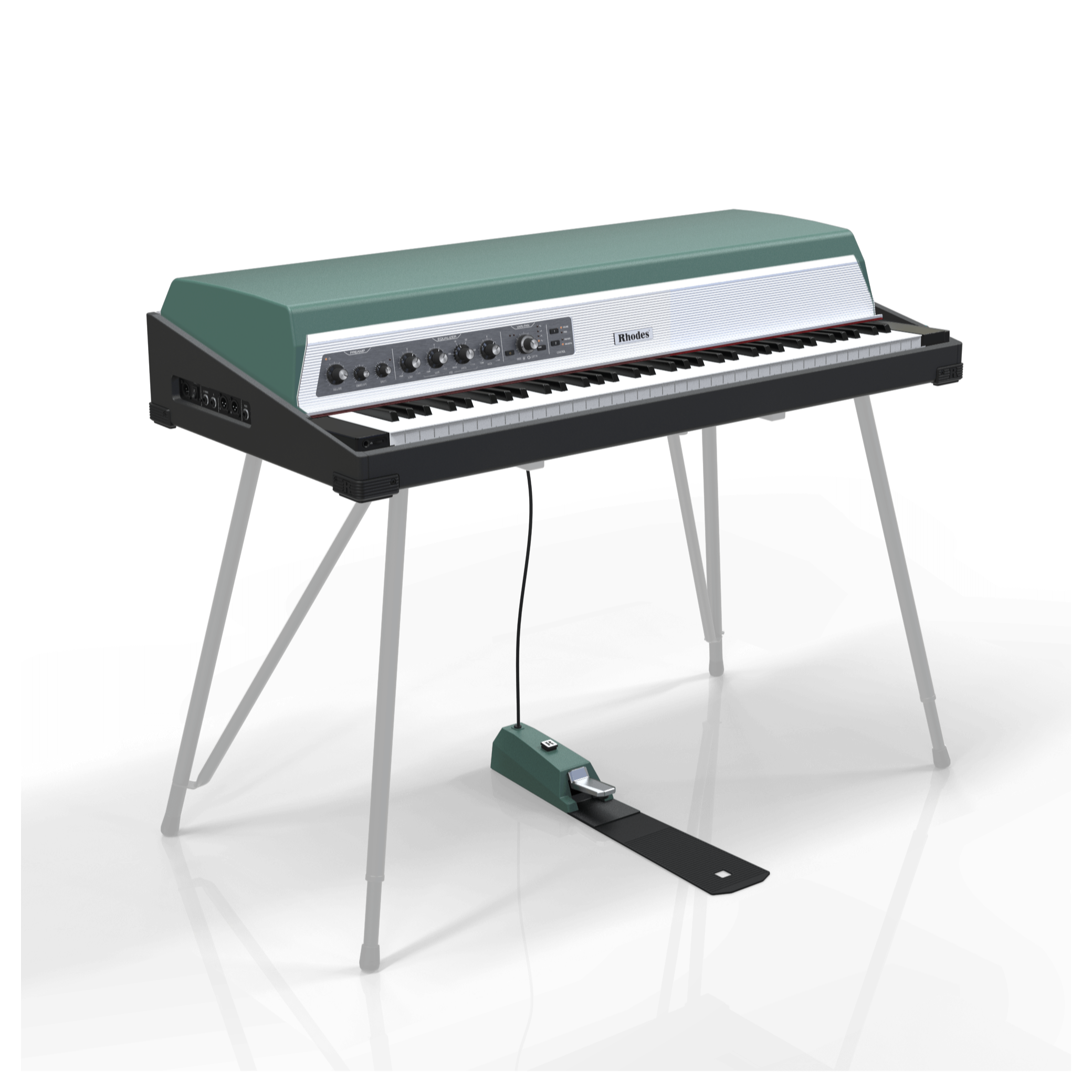 Rhodes MK8 Piano BLACK base w/o stand (Mint Turquoise)