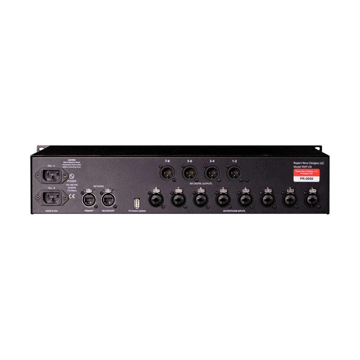 Rupert Neve Designs RMP-D8 8-Channel Class-A Remote Control Dante Mic Pre