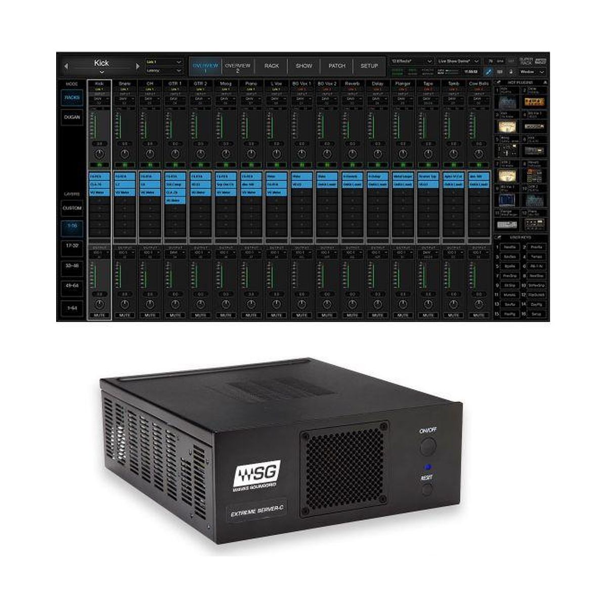 Waves SoundGrid Super Rack  Extreme-C Combo