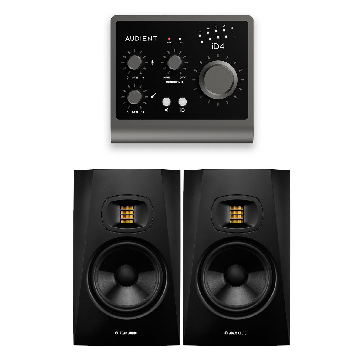 ADAM T7V x2 + Audient ID4 MKII