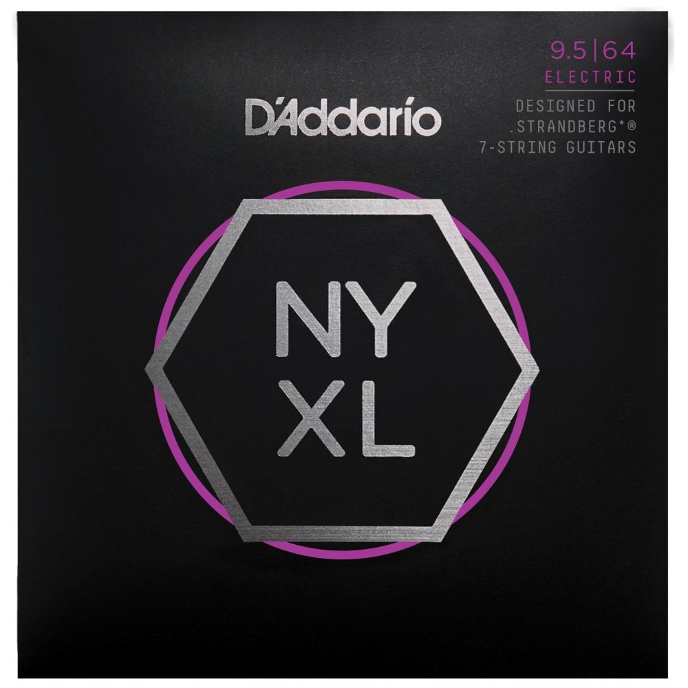 D'Addario NYXL09564SB Optimized Tension Strings for 7-string Strandberg (5 Sets)