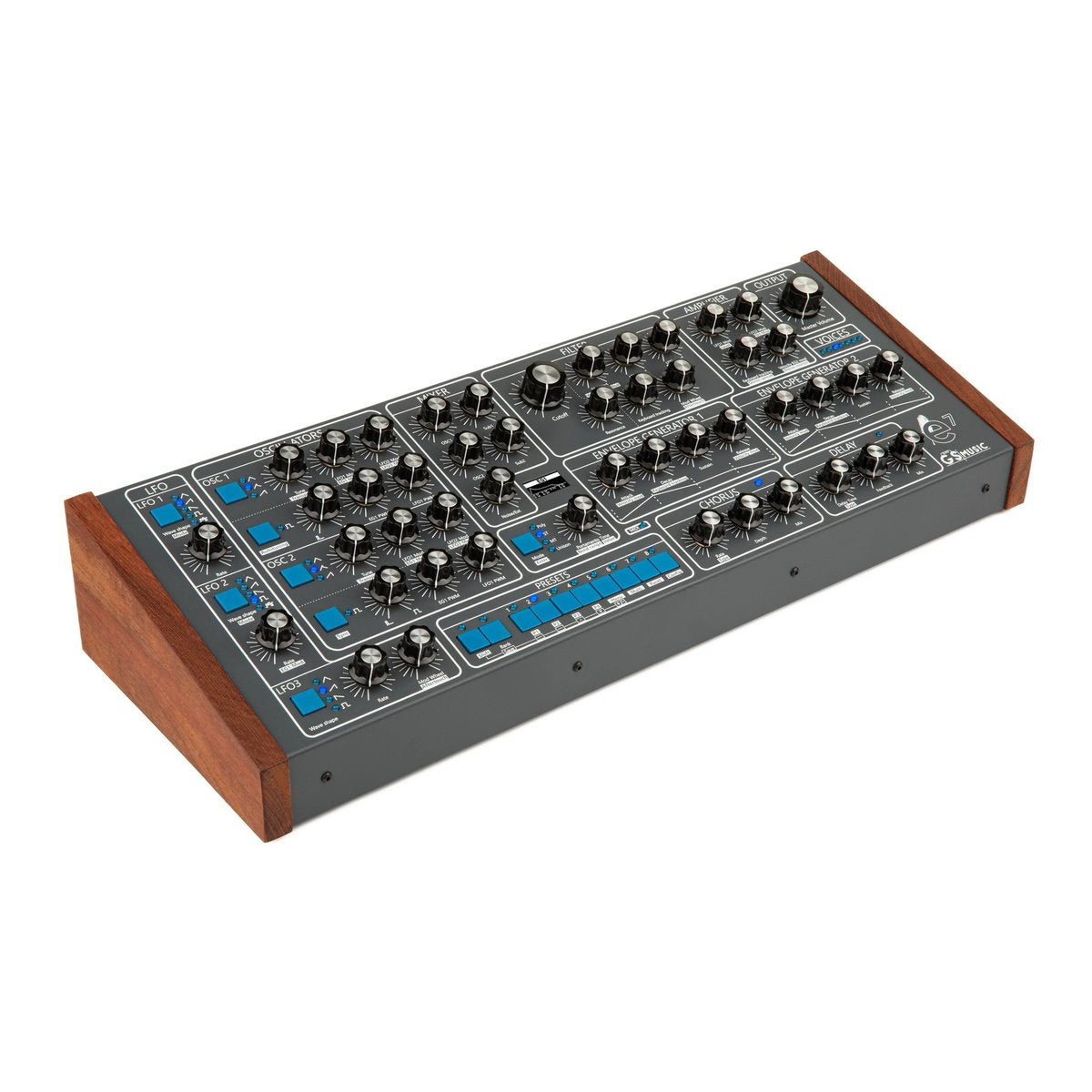 GS Music e7 Analog Polyphonic Synthesizer (Grey)