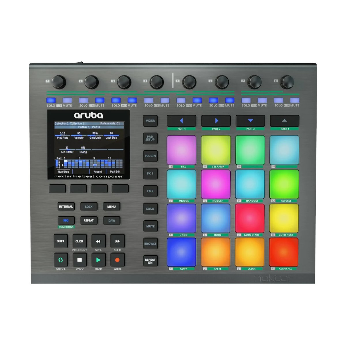 Nektar Aruba – kontroler padowy z 16 padami RGB