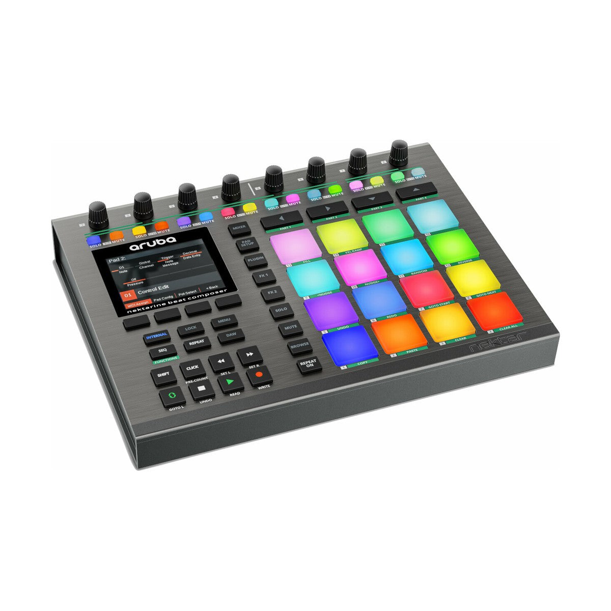 Nektar Aruba – kontroler padowy z 16 padami RGB, widok 3