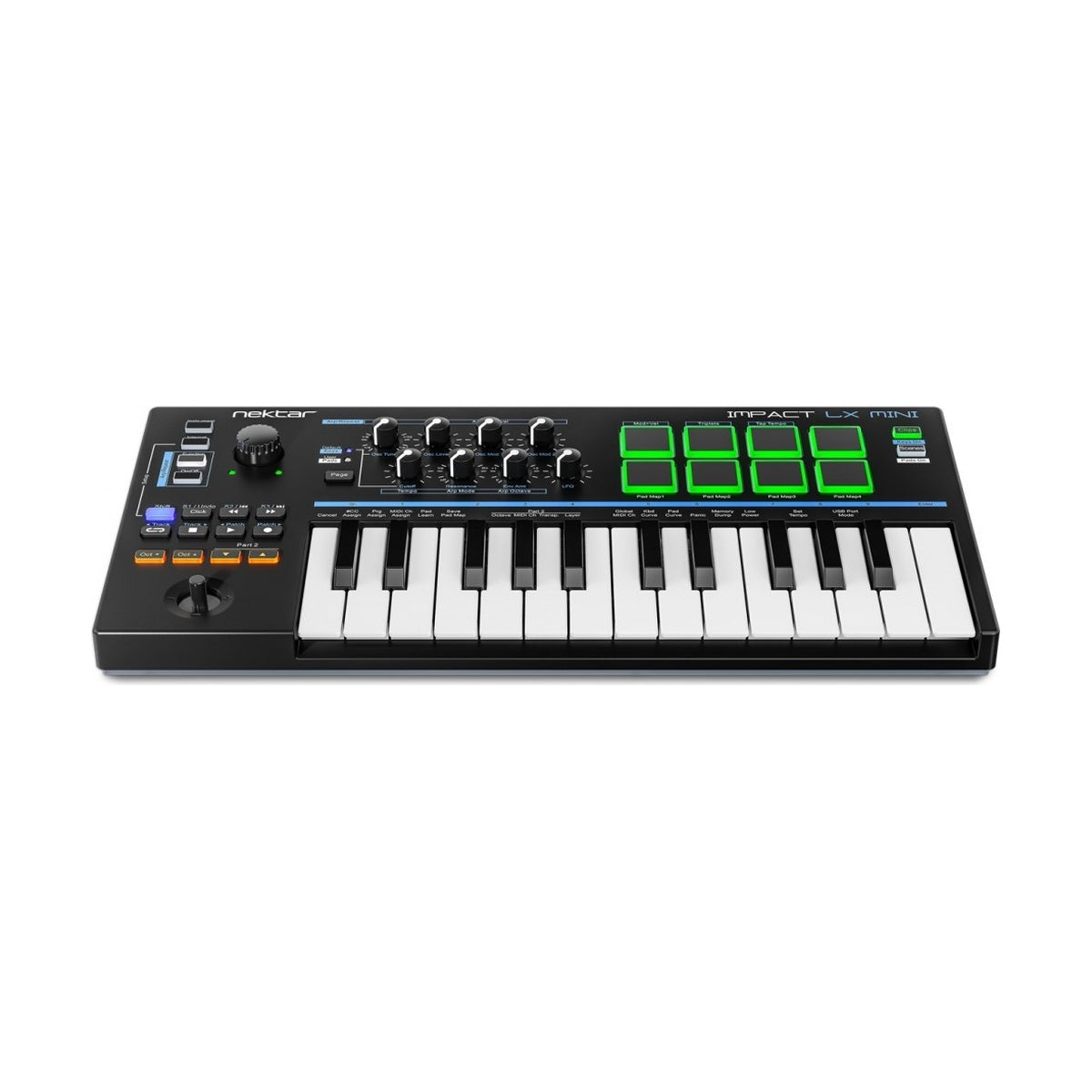 Nektar Impact LX Mini – mini klawiatura z padami, widok 2