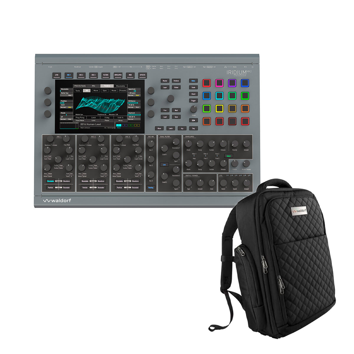 Waldorf Iridium Desktop MK2 + Waldorf Backpack