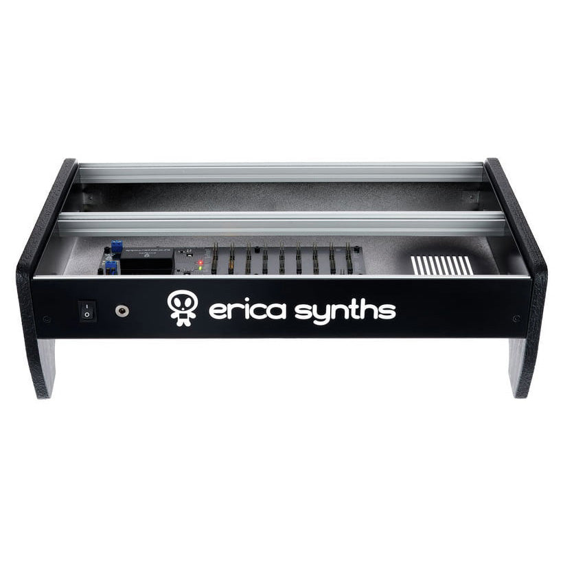 Erica Synths 2 x 84HP skiff case with integrated PSU vertical side panels (EU plug)