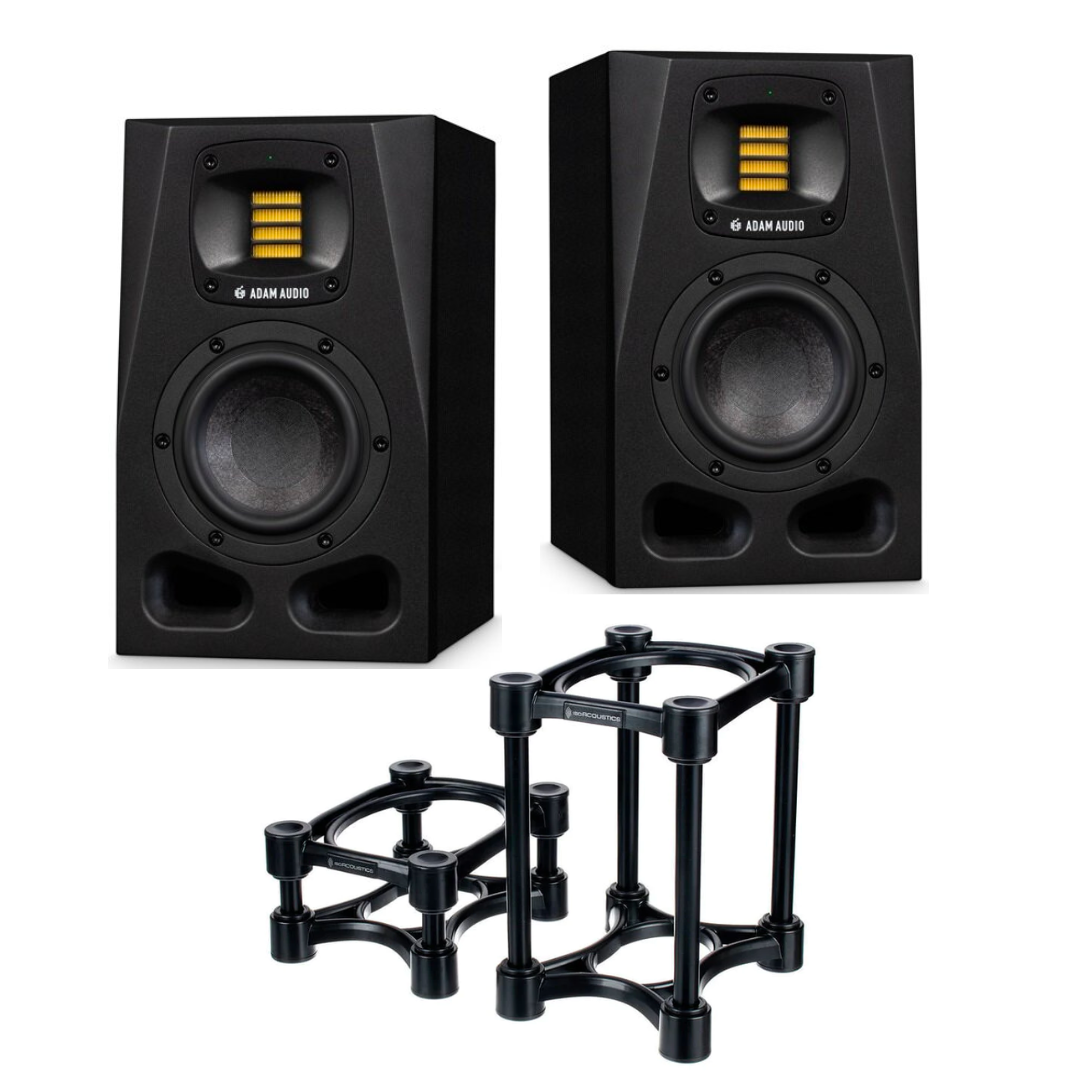 ADAM A4V 2 pcs with IsoAcoustics ISO-130