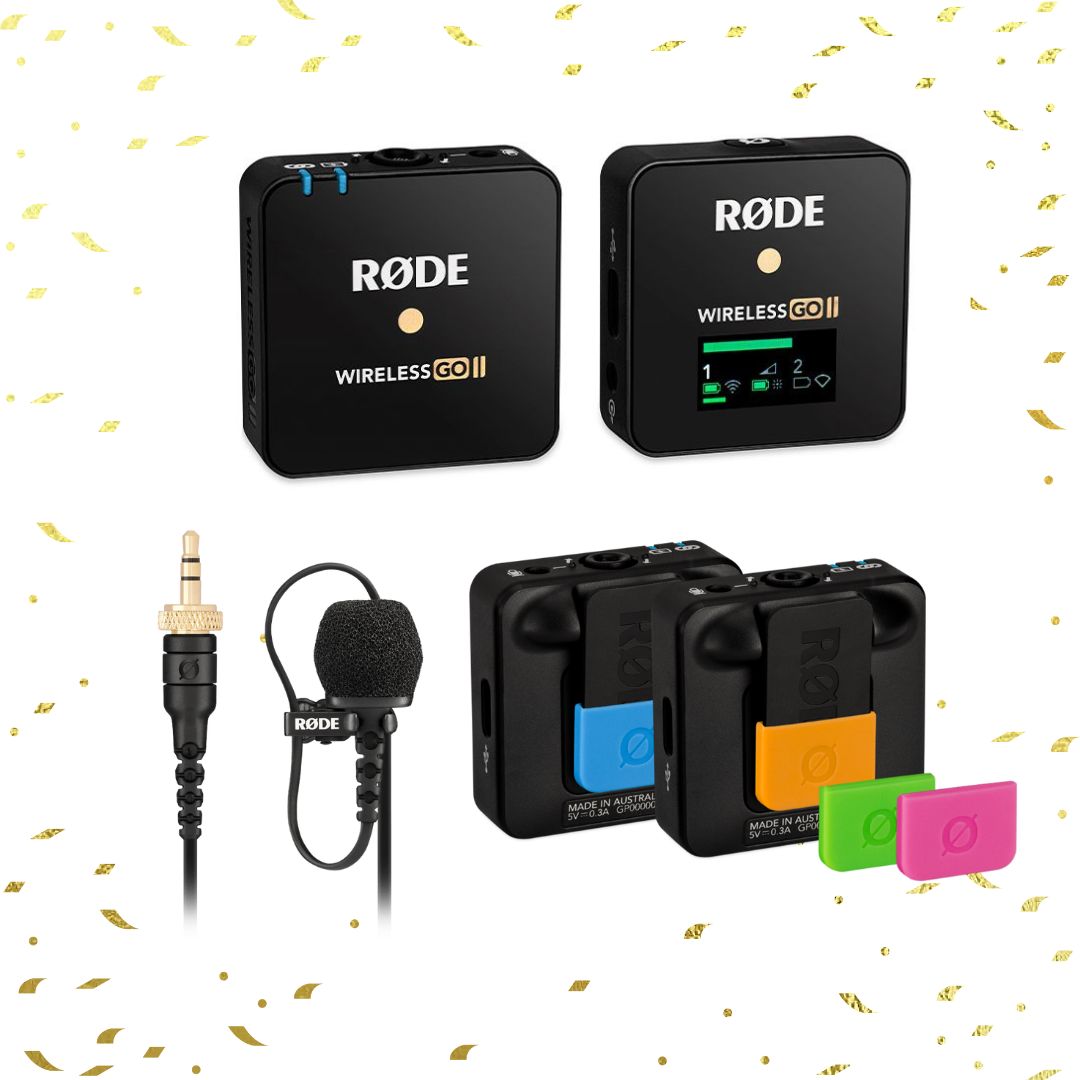 RODE Wireless GO II Single + RODE Lavalier II + RODE COLORS 3